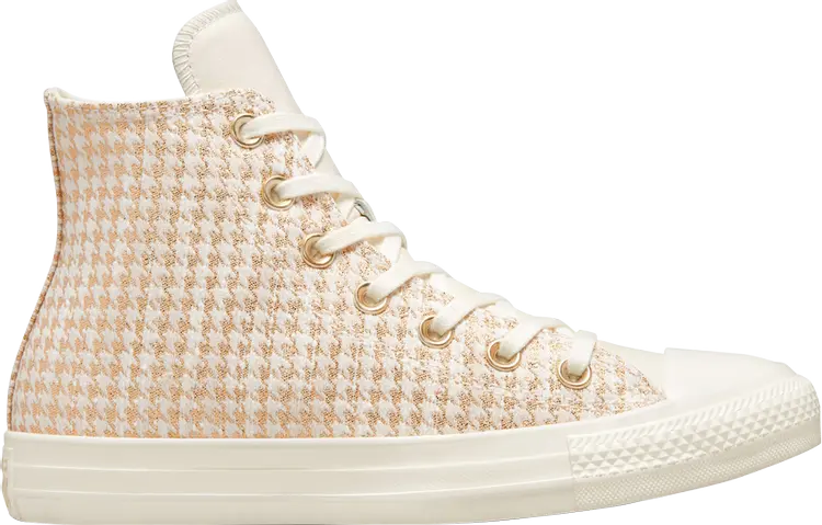 

Кроссовки Converse Wmns Chuck Taylor All Star High Houndstooth Shine - Egret, кремовый, Бежевый, Кроссовки Converse Wmns Chuck Taylor All Star High Houndstooth Shine - Egret, кремовый