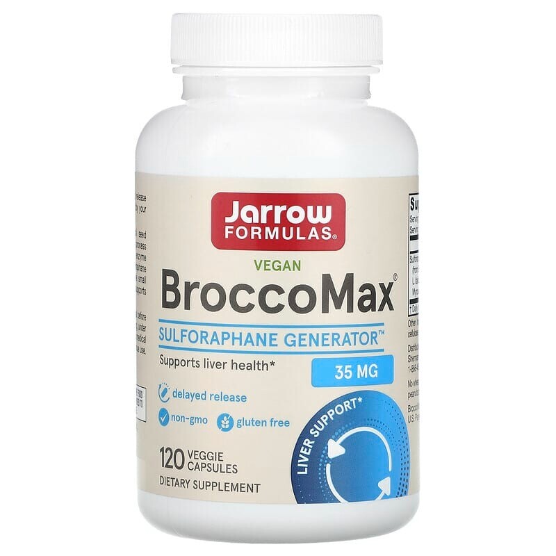 

Jarrow Formulas Веганский BroccoMax 35 мг, 120 растительных капсул