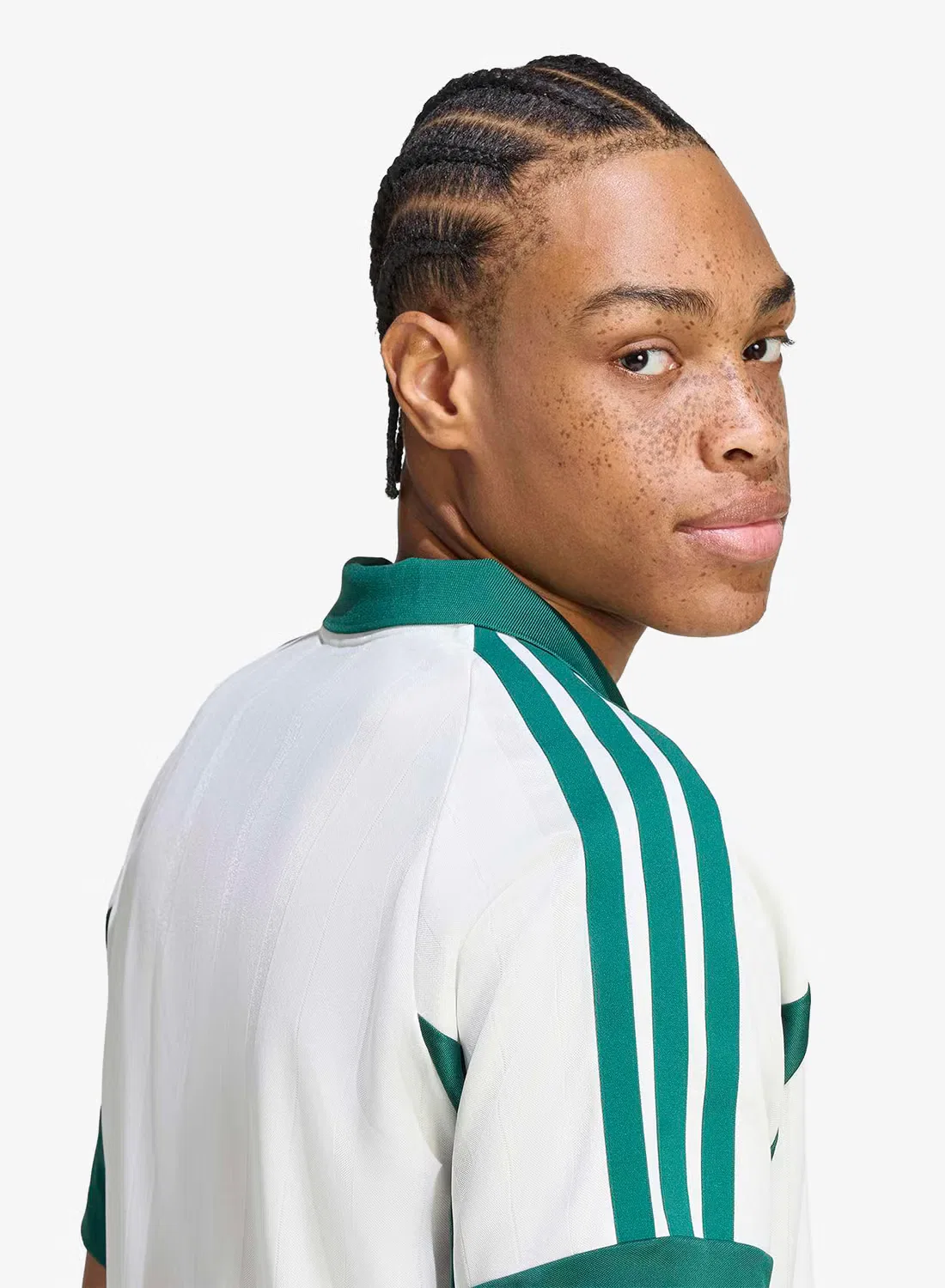 Футболка-поло с графичным принтом Climacool Lux Tiro Crest Adidas, белый — фото 4