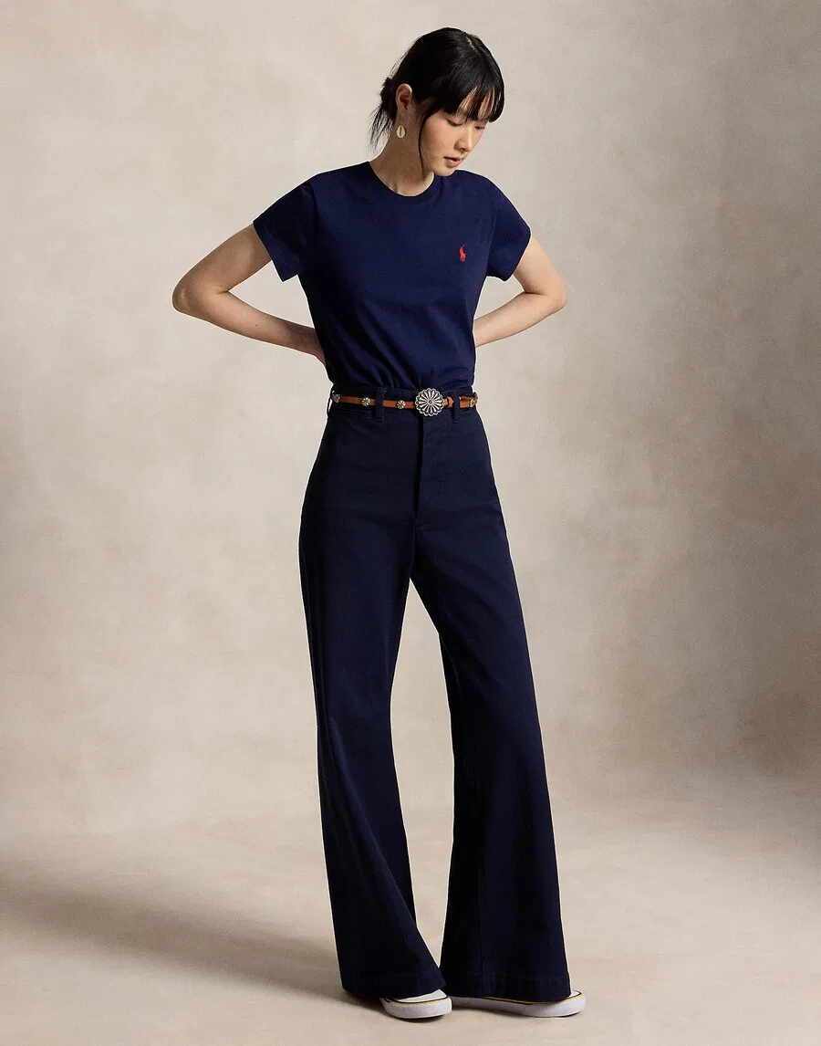 Футболка Polo Ralph Lauren цвета «ночной синий» — фото 4