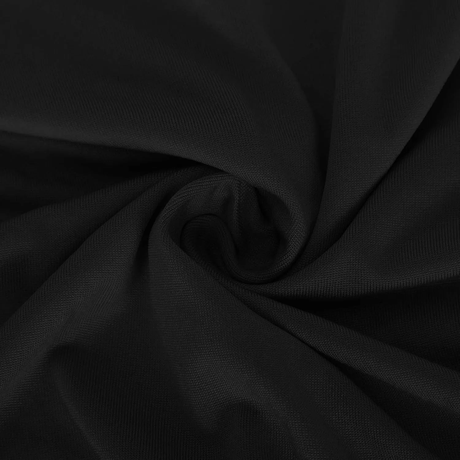 Женское летнее платье макси свободного кроя с коротким рукавом, Black — фото 4