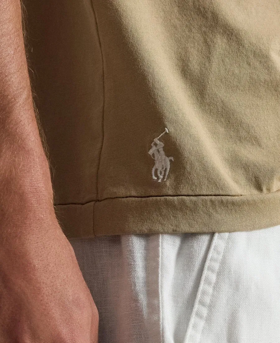 Футболка классического кроя с коротким рукавом Polo Ralph Lauren, Vintage Khaki — фото 3