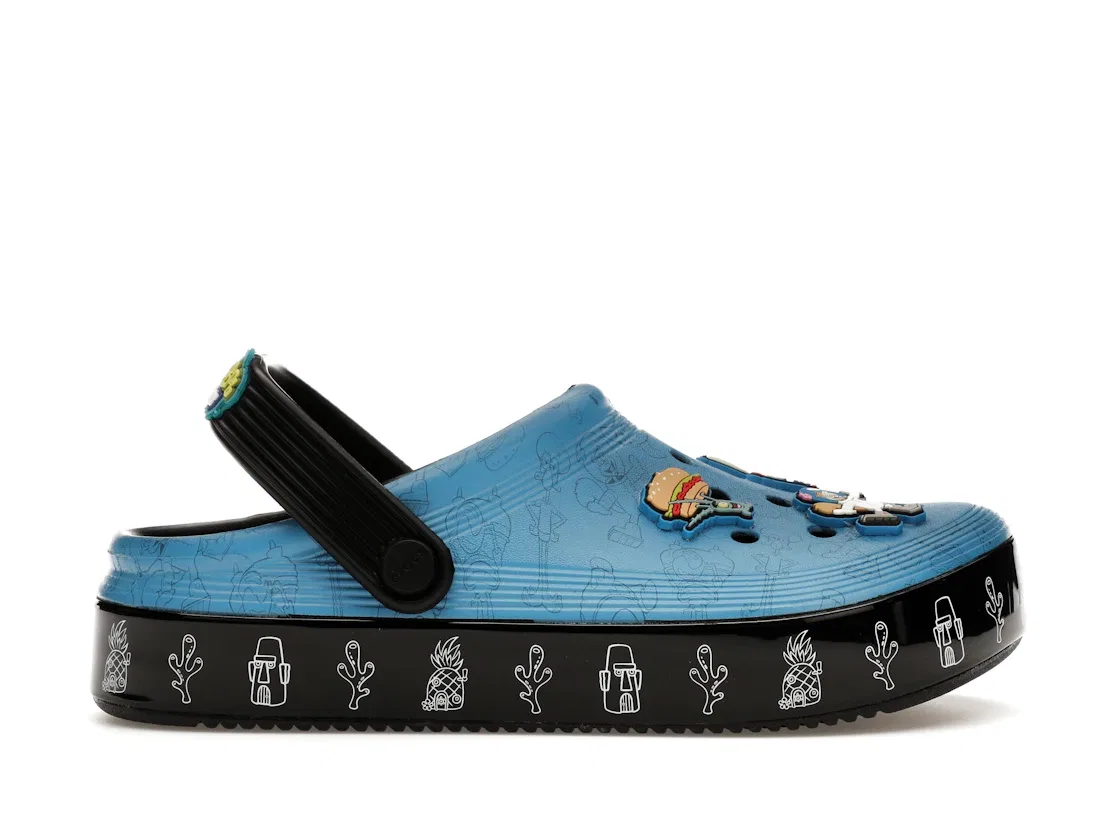 Детские клоги Crocs Off Court Clog SpongeBob SquarePants Crocs, Black