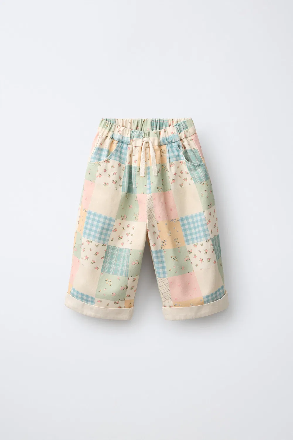 Брюки-шары в стиле лоскутного плетения ZARA, Multicoloured