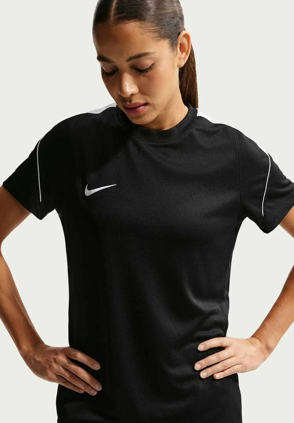 Strike - спортивная футболка Nike Performance, Black White White White — фото 3