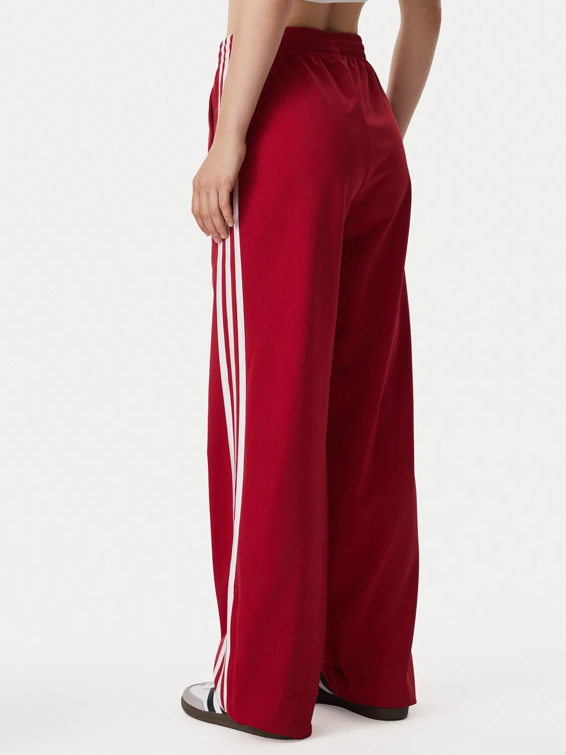 Женские спортивные брюки свободного кроя Firebird Loose Tracksuit Adidas, красный — фото 3
