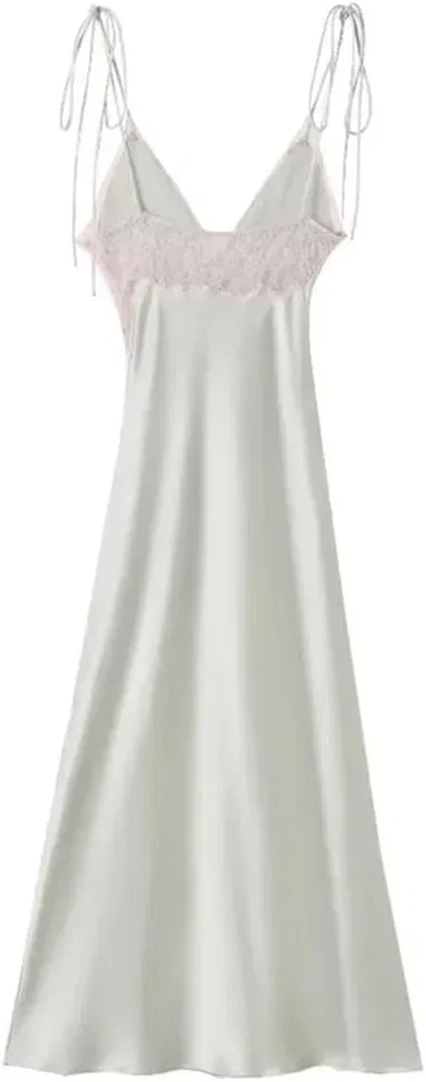 Женское коктейльное платье с бантом и шнуровкой Satin, Light En8 — фото 3