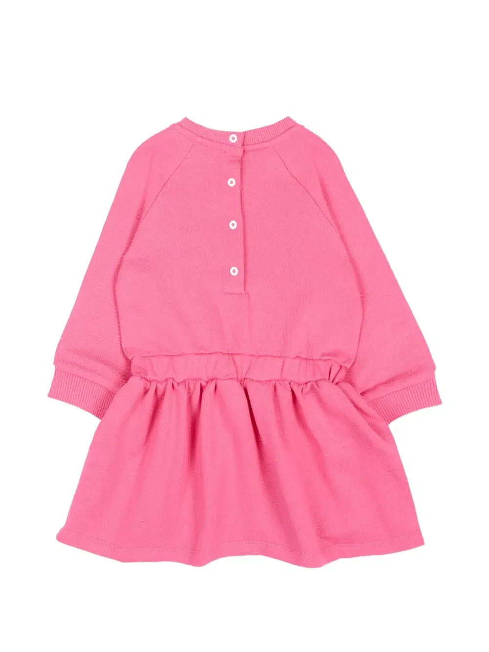 Платье с бантом и логотипом Balmain Kids, розовый — фото 2