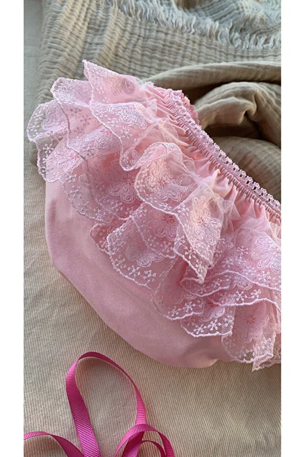 Детские трусики хлопковые Honeybeeatelier, Pink — фото 2