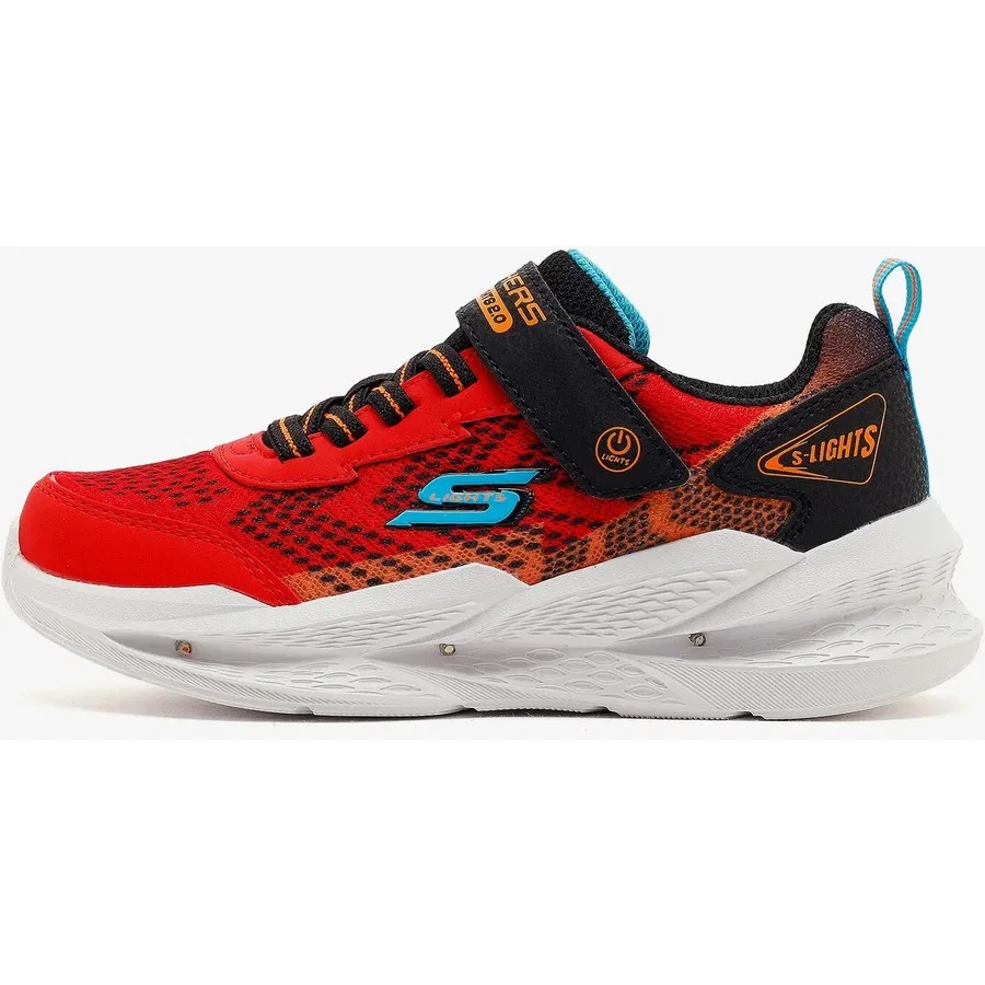Кроссовки детские с подсветкой Meteor-Lights 2.0 Skechers, Красный