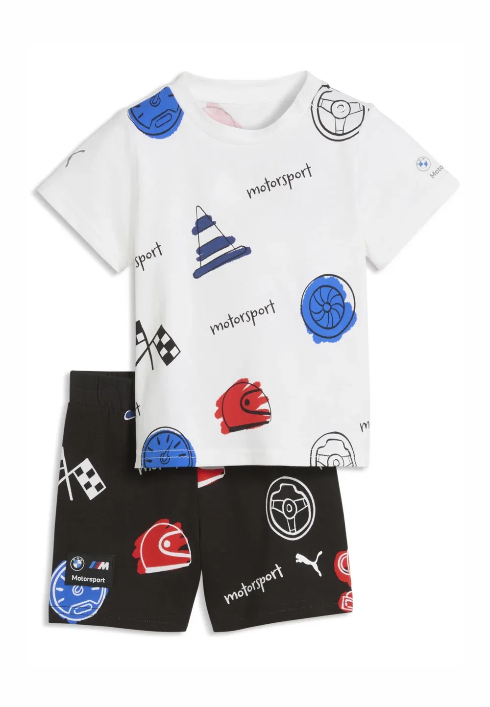 Bmw m Motorsport Essentials спортивная одежда для тренировокsanzug комплект унисекс - шорты Puma, Black-Aop