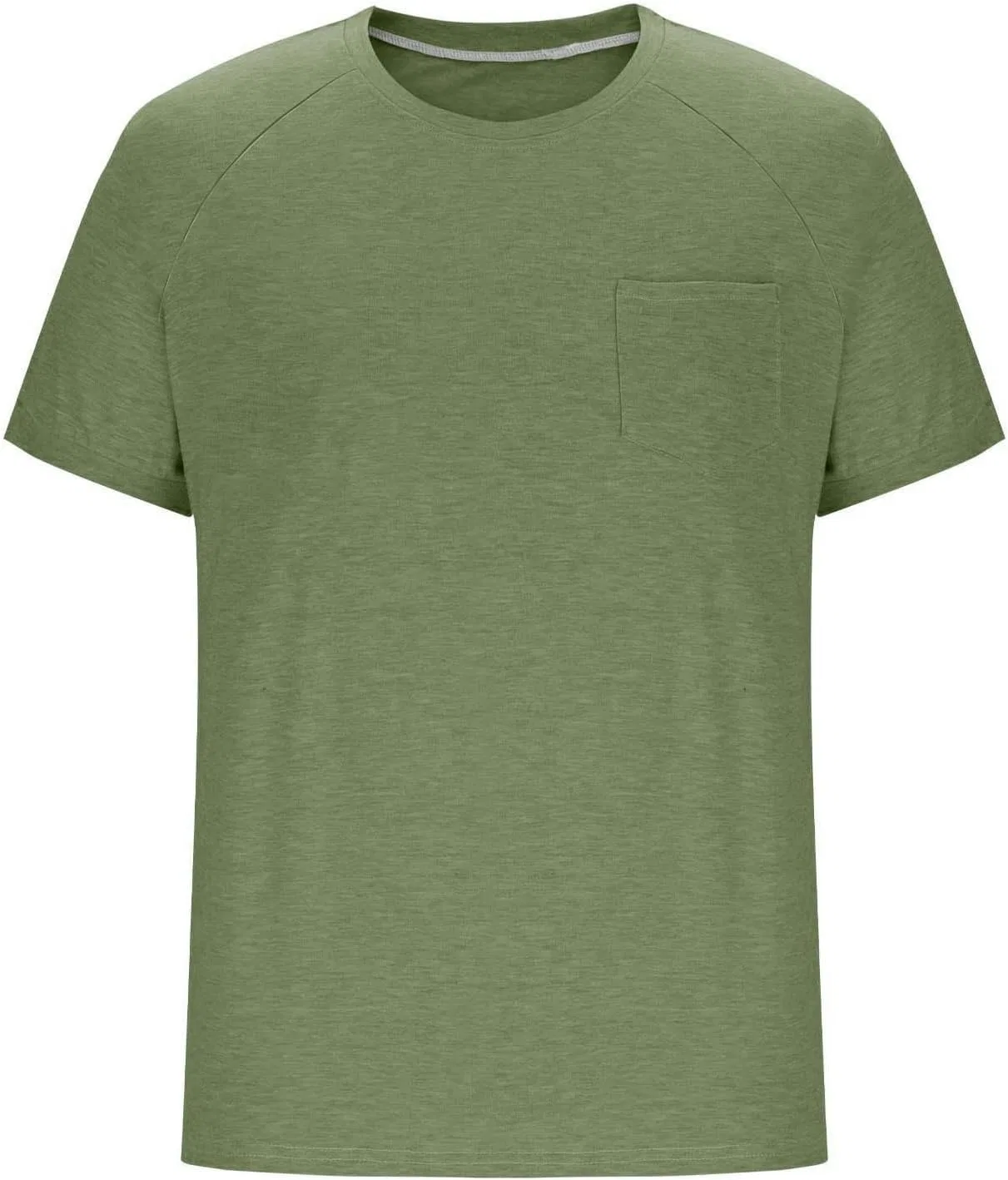 Мужская футболка с нагрудным карманом Crewneck, Green — фото 4