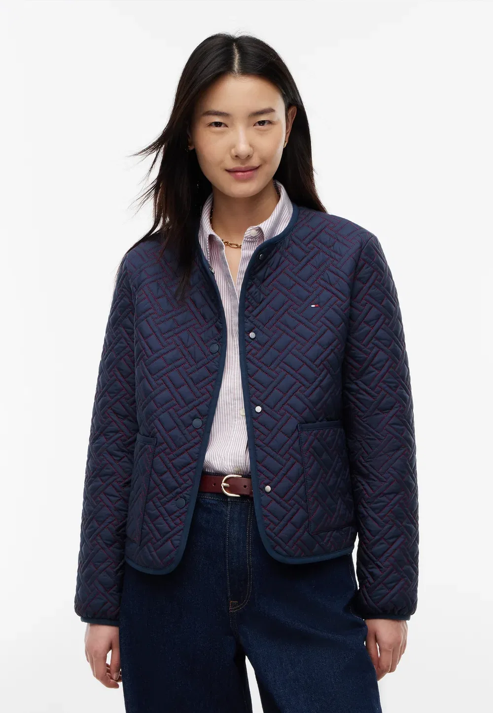 Стеганая подкладка - легкая куртка Tommy Hilfiger, Dark Blue