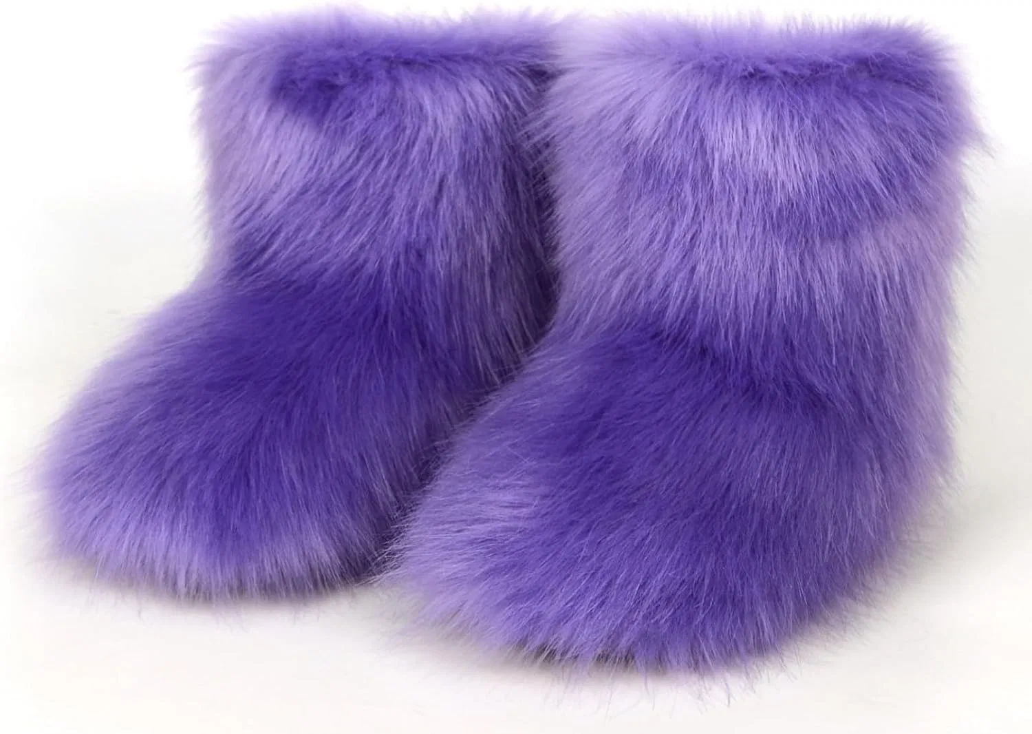 Детские зимние сапоги для девочек с искусственным мехом Urmycos, Dark Purple — фото 3