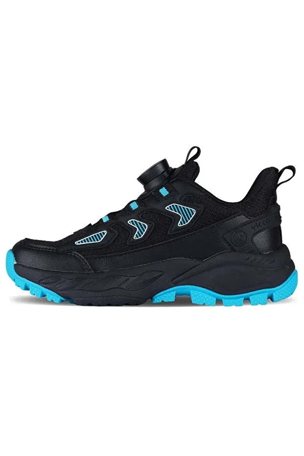 Детские кроссовки для девочек с принтом Filet phylon trekking shoes Vicco, 02 Black/Black — фото 2