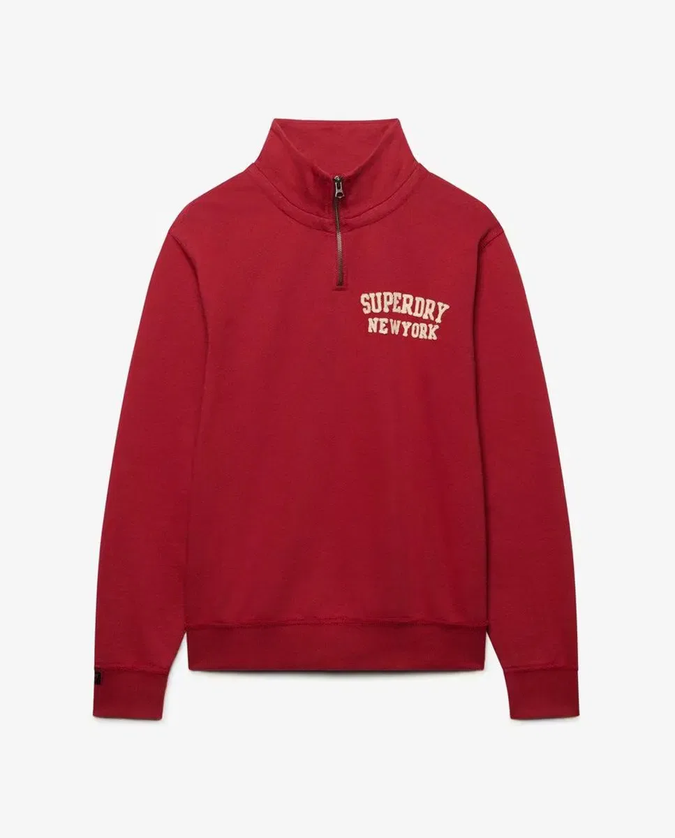 Мужская свитшот с полумолнией Vintage Athletic Superdry, Rojo — фото 4