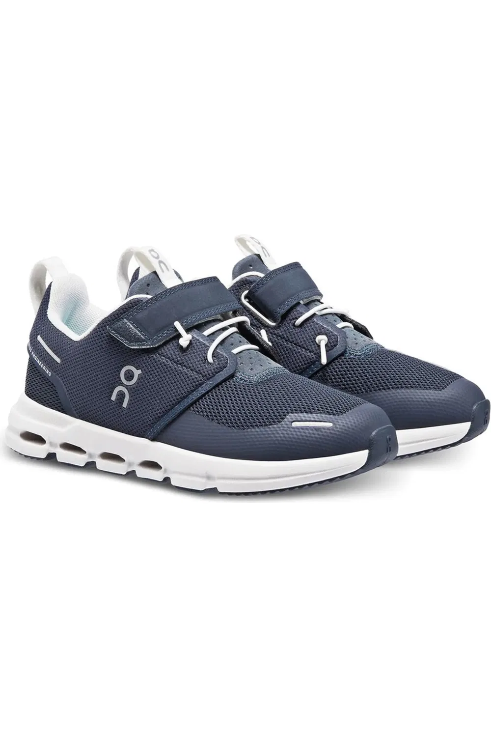 Детские кроссовки на липучке Cloud Play Running Sneaker On, Midnight/White