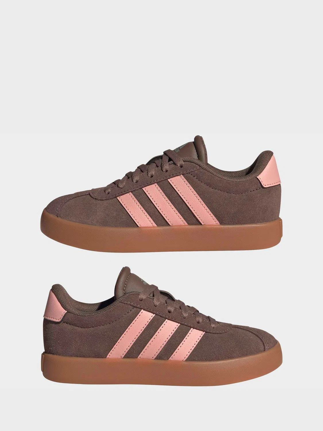 Кроссовки VL Court 3.0 adidas, коричневый — фото 3