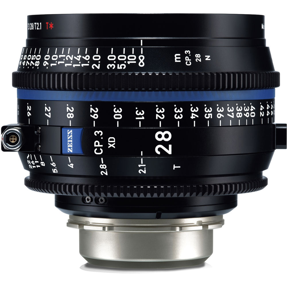 

Компактный фиксированный объектив ZEISS CP.3 XD 28 мм T2.1 (крепление PL, ножки)