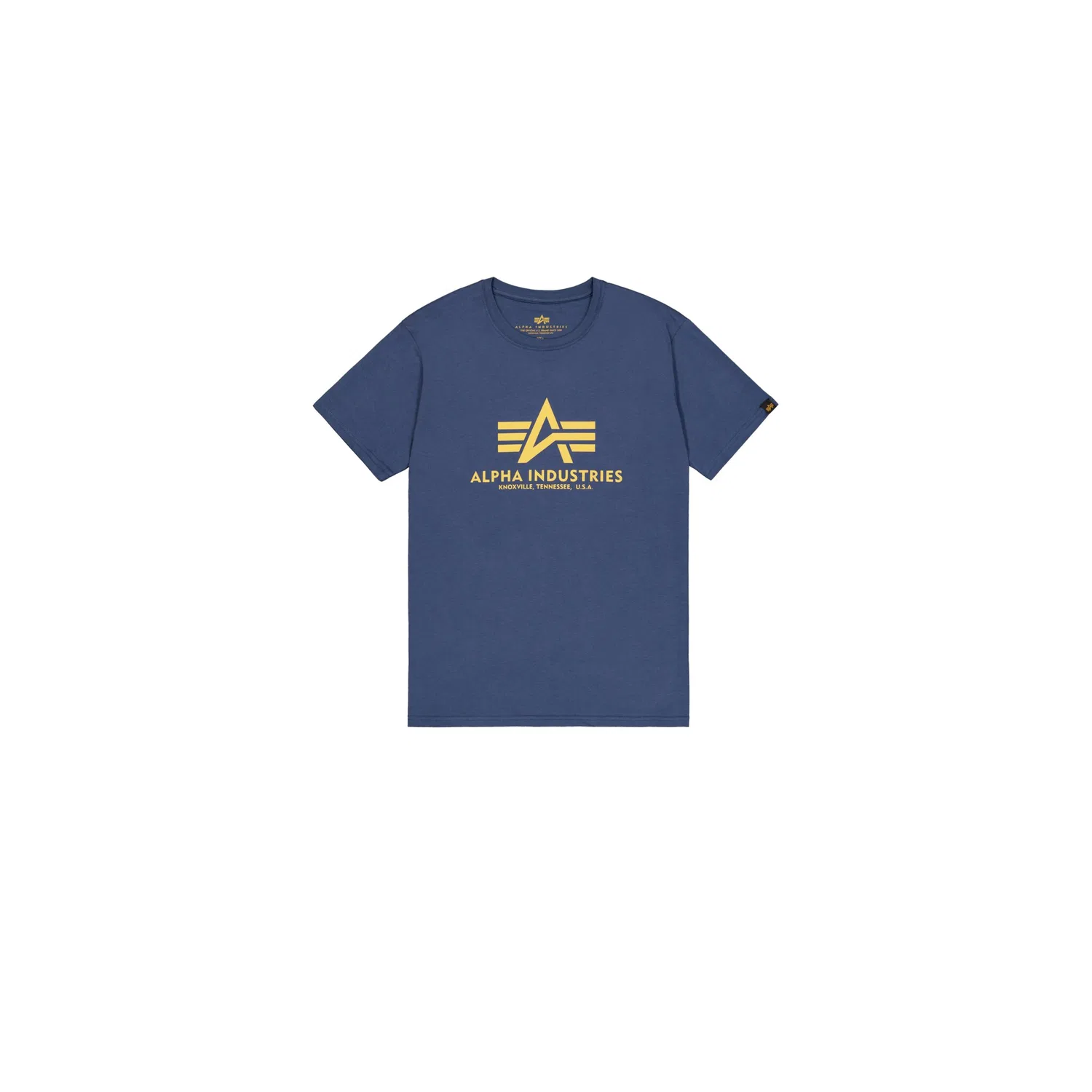Детская футболка с принтом Alpha Industries, New Navy — фото 4