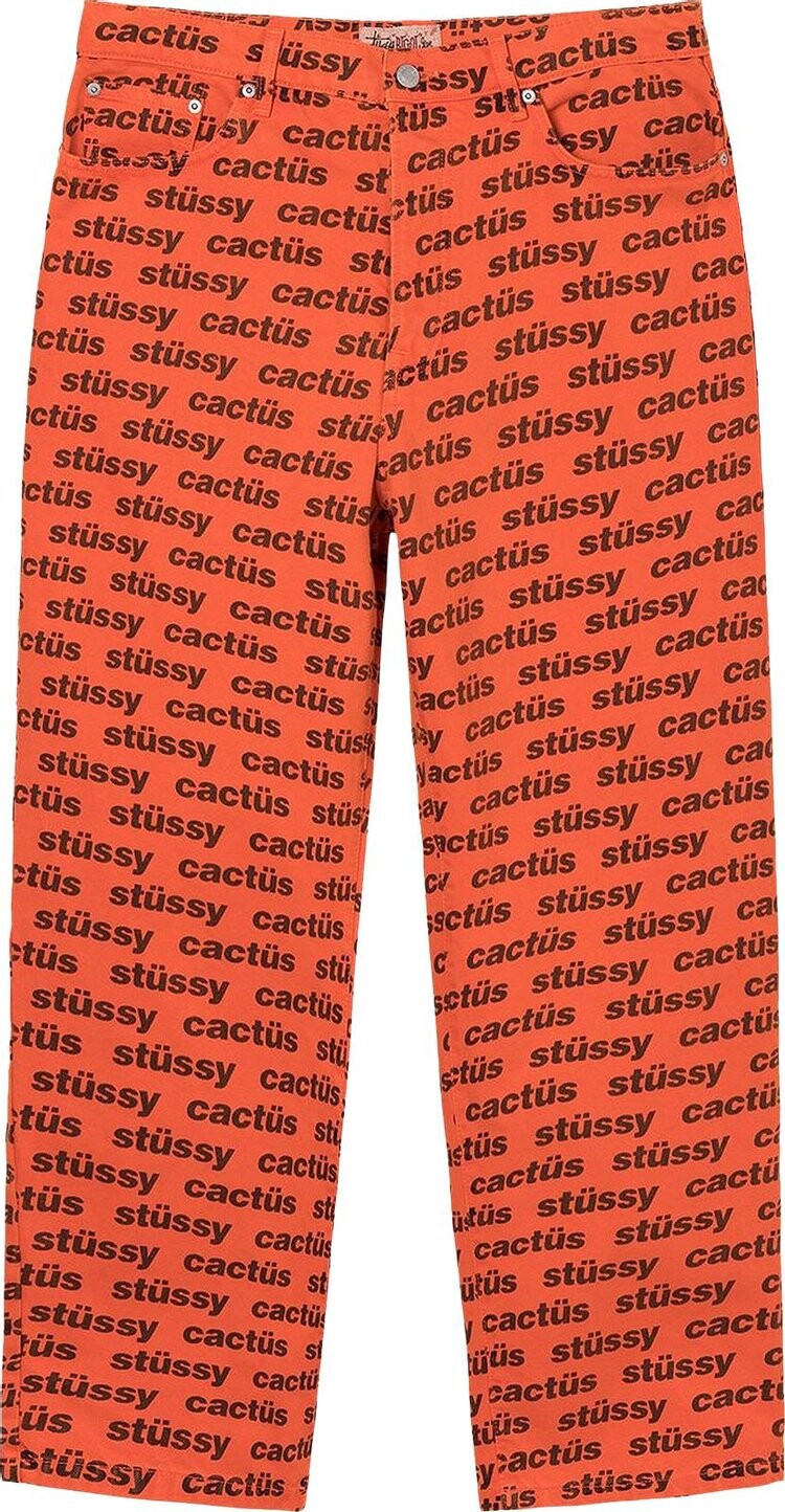 

Джинсы Stussy x Cactus Plant Flea Market Big Ol' Jean 'Orange', оранжевый