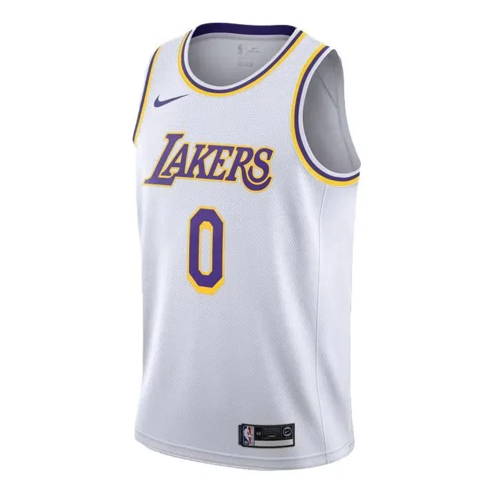 Футболка-джерси баскетбольная с принтом Los Angeles Lakers Kuzma 0 Nike, белый