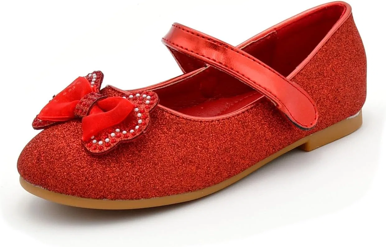 Детские балетки для девочек Nova Utopia Nova Footwear, Redglitter