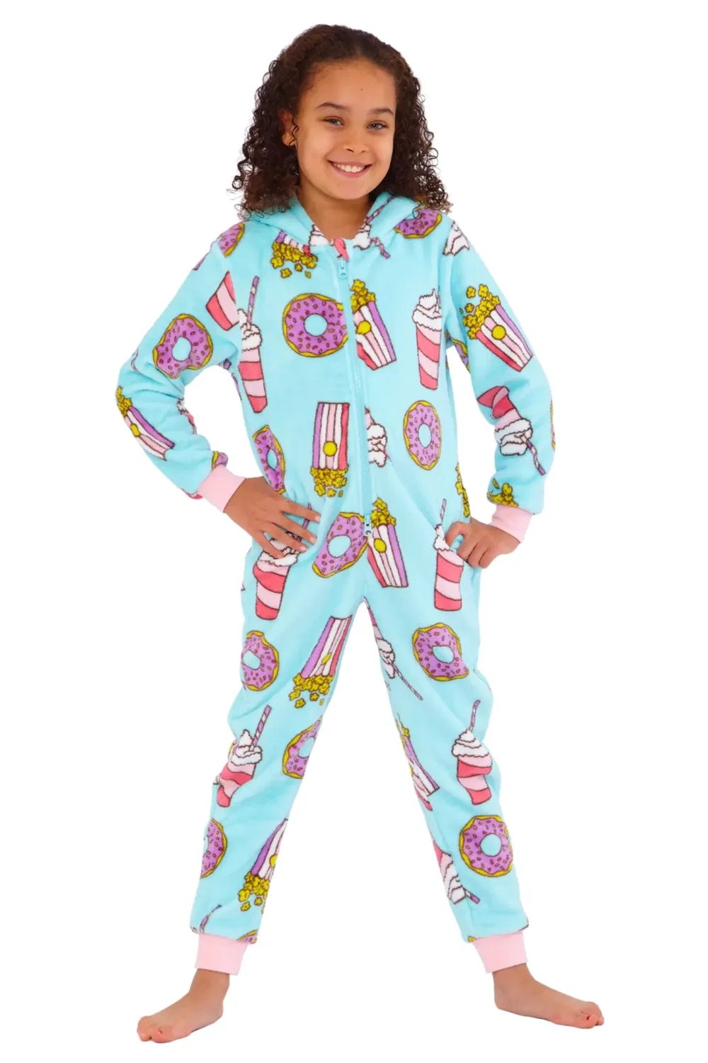 Детский флисовый комбинезон Sleepover Cozy N Dozy, Mint
