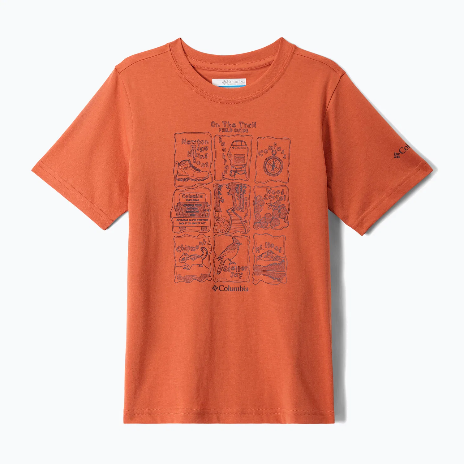 Детская футболка с принтом Columbia Valley Creek Graphic Columbia, Orange
