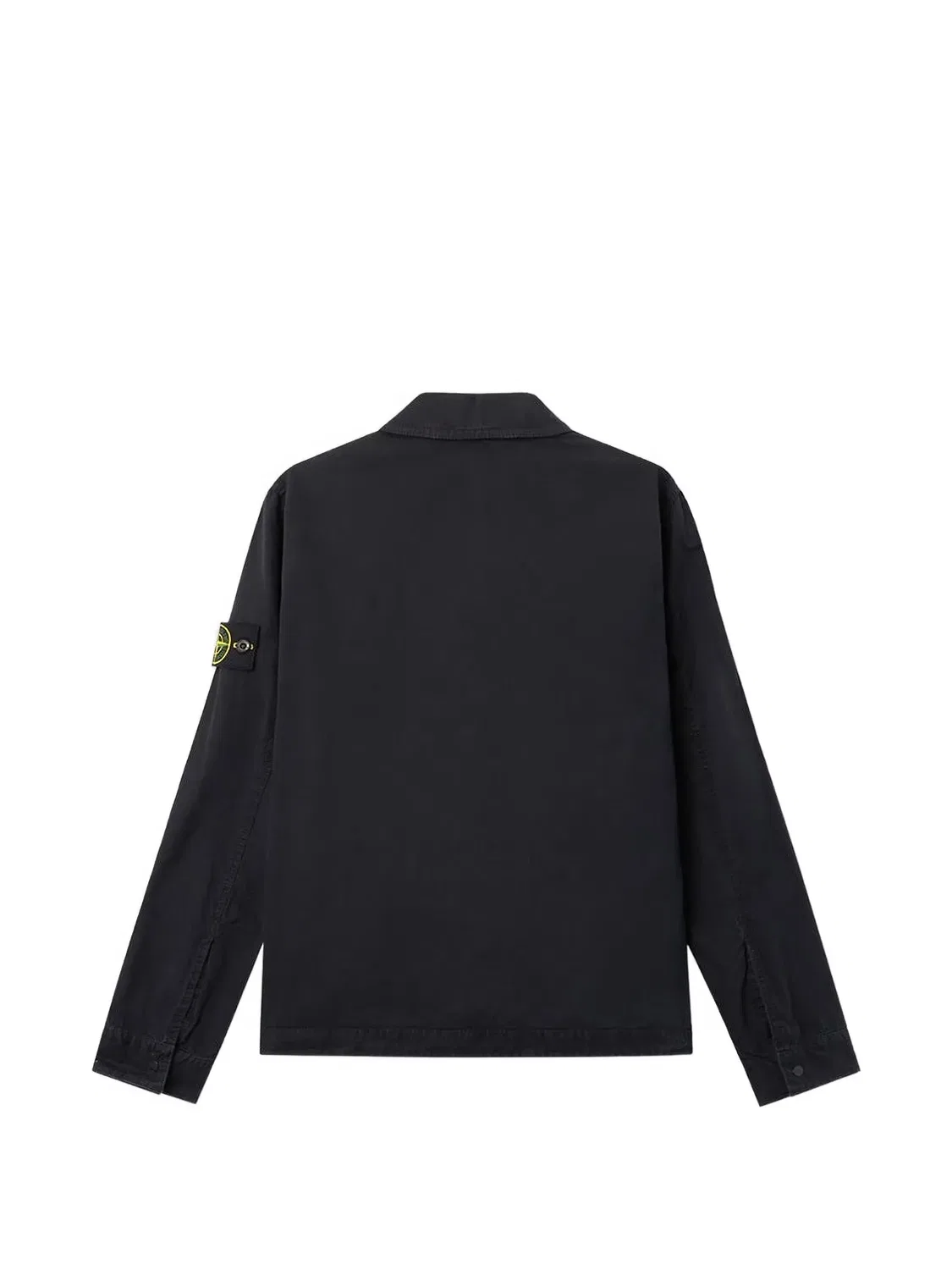 Рубашка с застежкой на молнии Черного цвета Stone Island, черный — фото 4