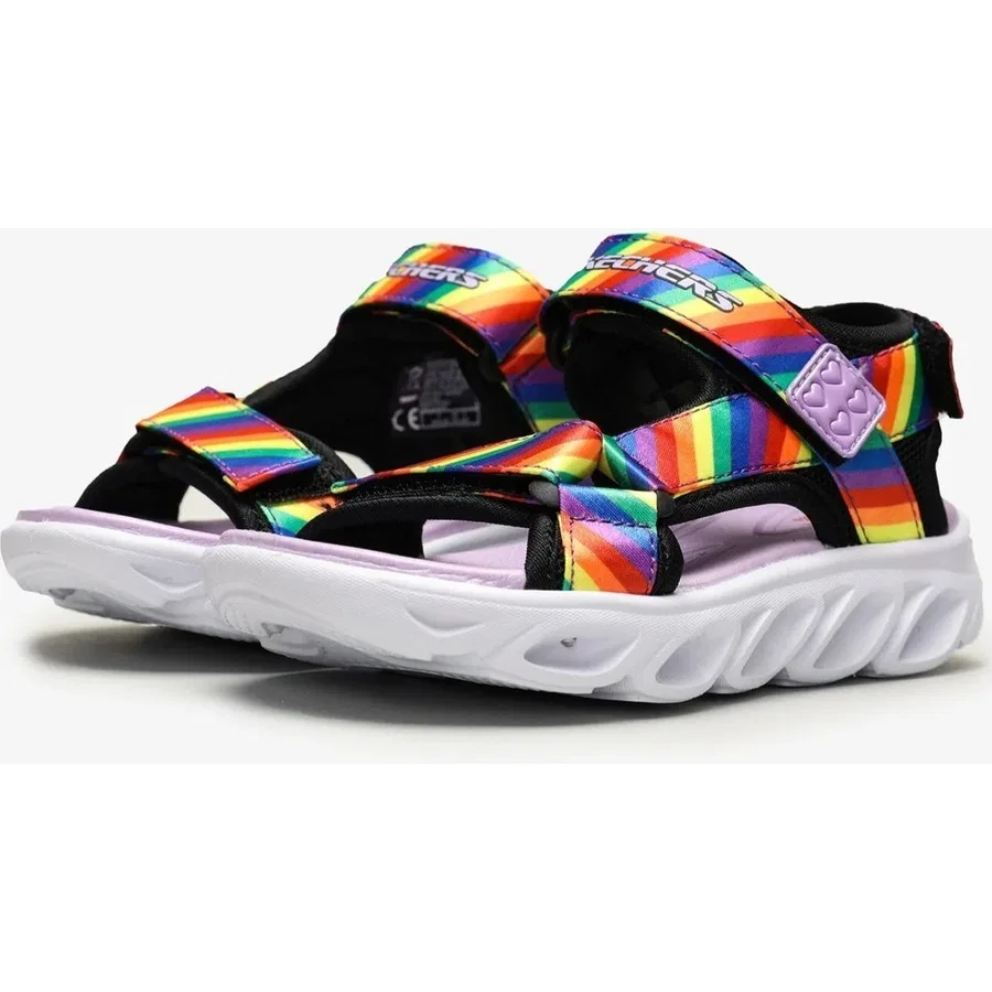Сандалии с подсветкой Hypno-Splash Kids Rainbow Lights Skechers, Фиолетовый — фото 3