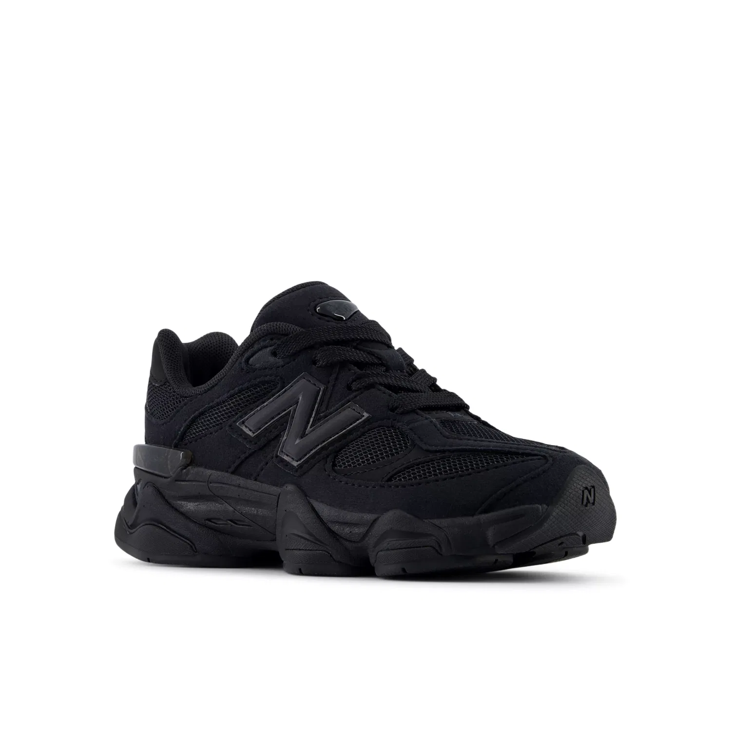 Детские кроссовки с шнуровкой 9060 Lace New Balance, Black With Phantom — фото 2