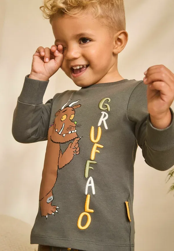 Комплект пижамы с принтом Single license snuggle Next, Charcoal Grey, Brown, коричневый/серый — фото 3