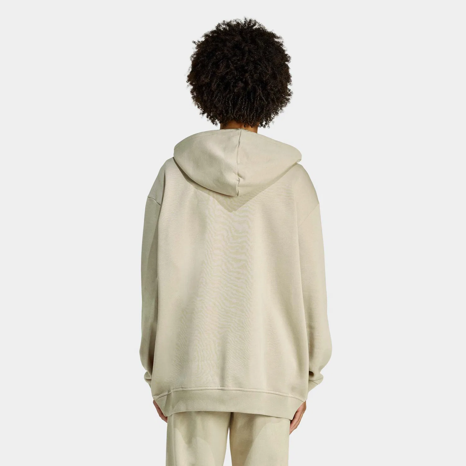 Женский худи с капюшоном из хлопка Adidas Originals, Stone Khaki — фото 2