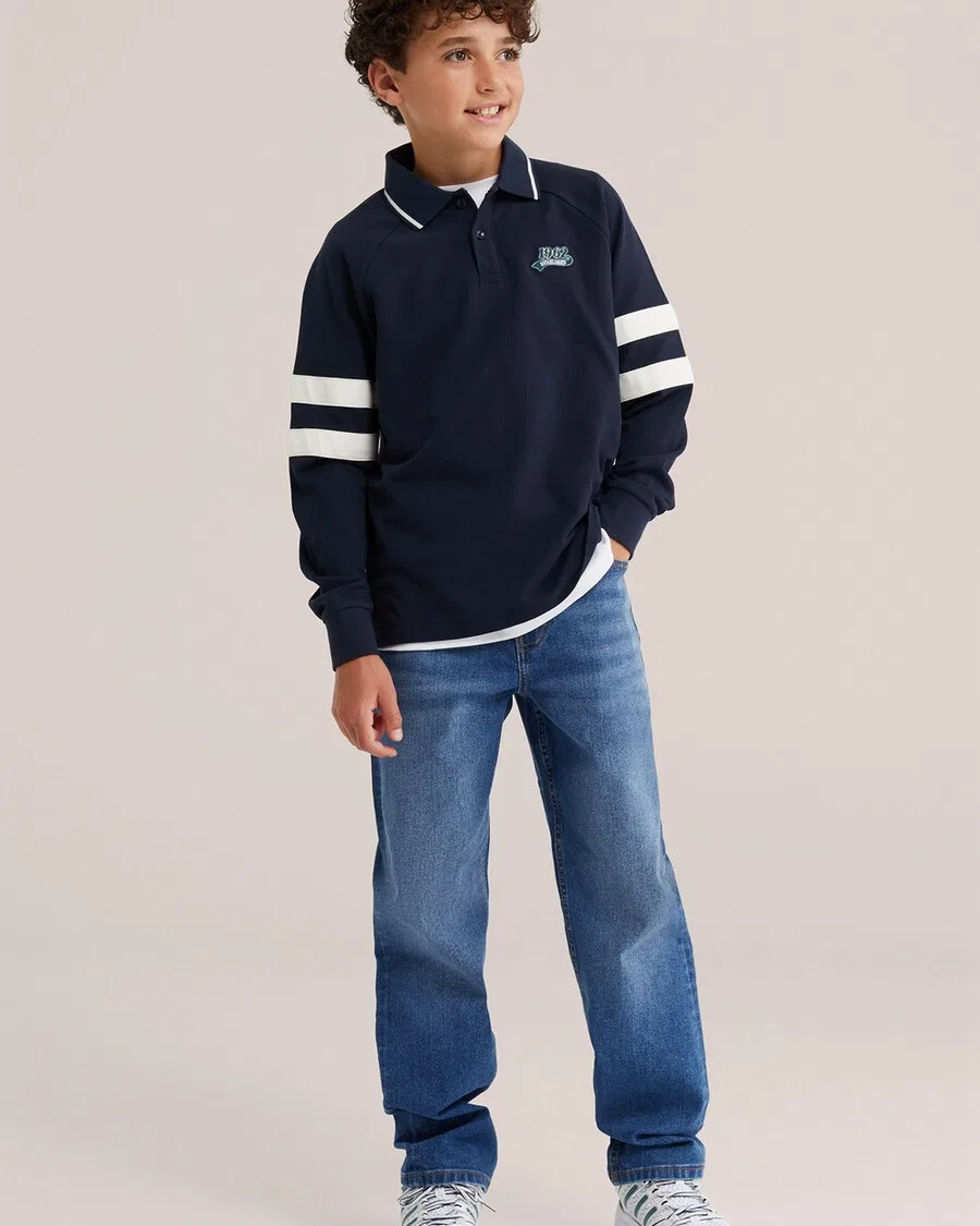 Джинсы WE Fashion Regular Jeans синего цвета — фото 2