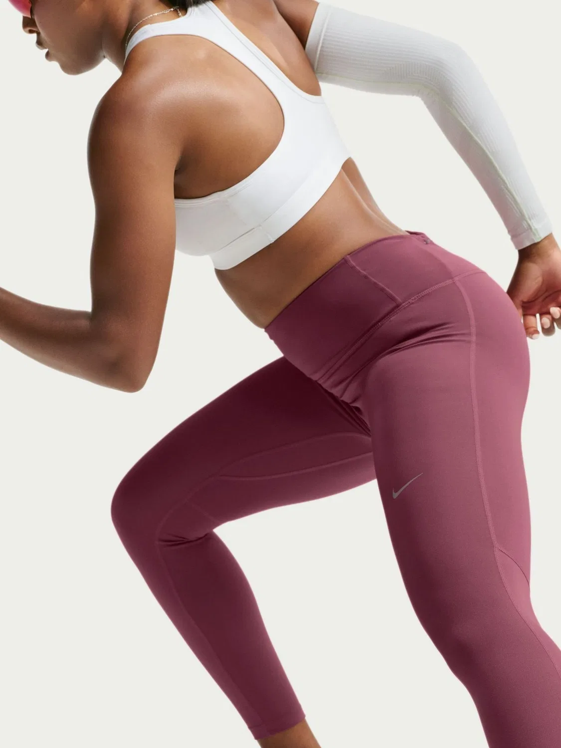 Леггинсы для бега Nike Tempo, Pink Smoke — фото 4