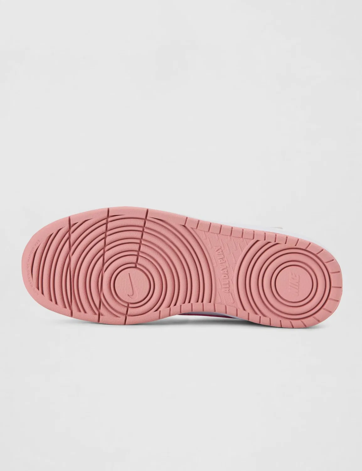 Детские кроссовки для мальчиков с кожаным верхом NIKE Court Borough Mid 2 NIKE, White Pink Glaze — фото 3