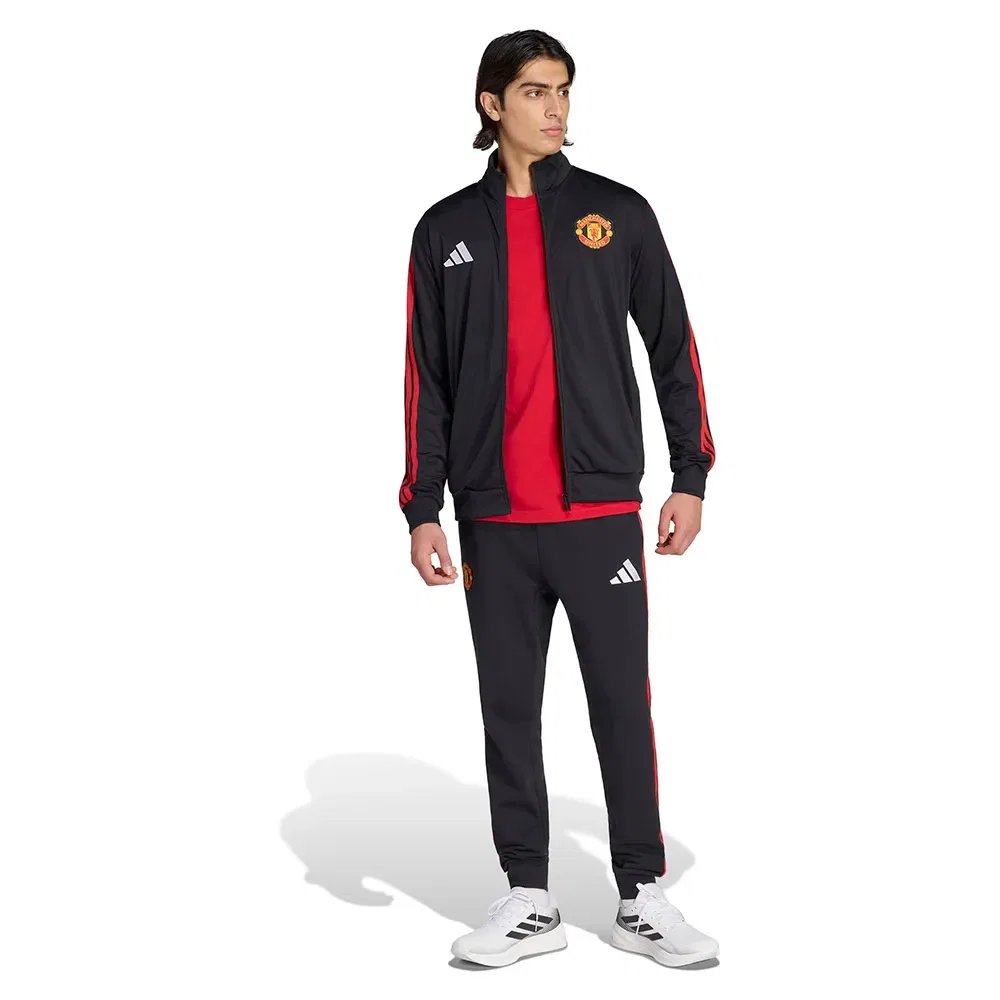 Мужская куртка из трикотажа Manchester United DNA Adidas, Black — фото 4