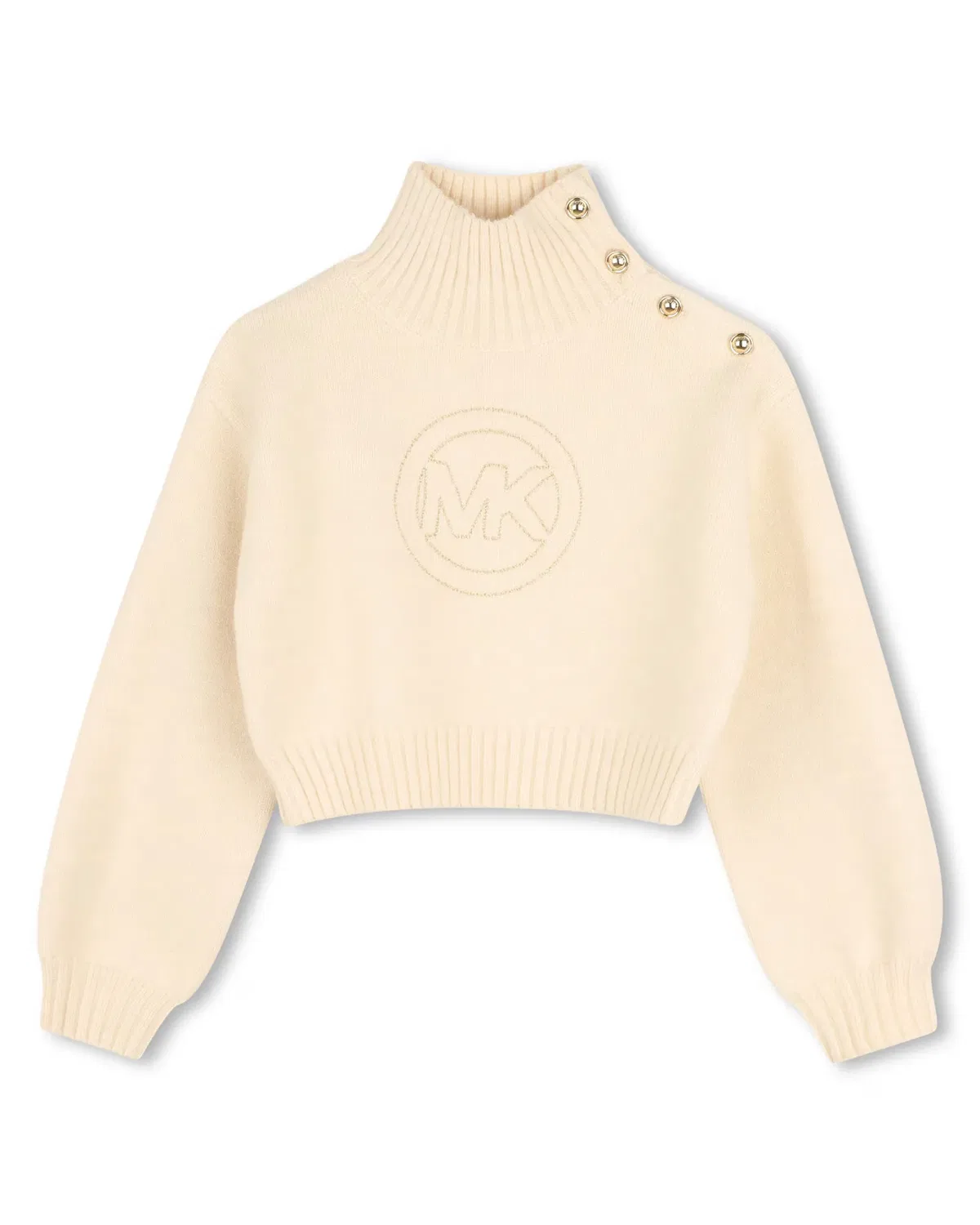 Детский джемпер для девочек с высоким воротником Michael Kors, Gris Claro