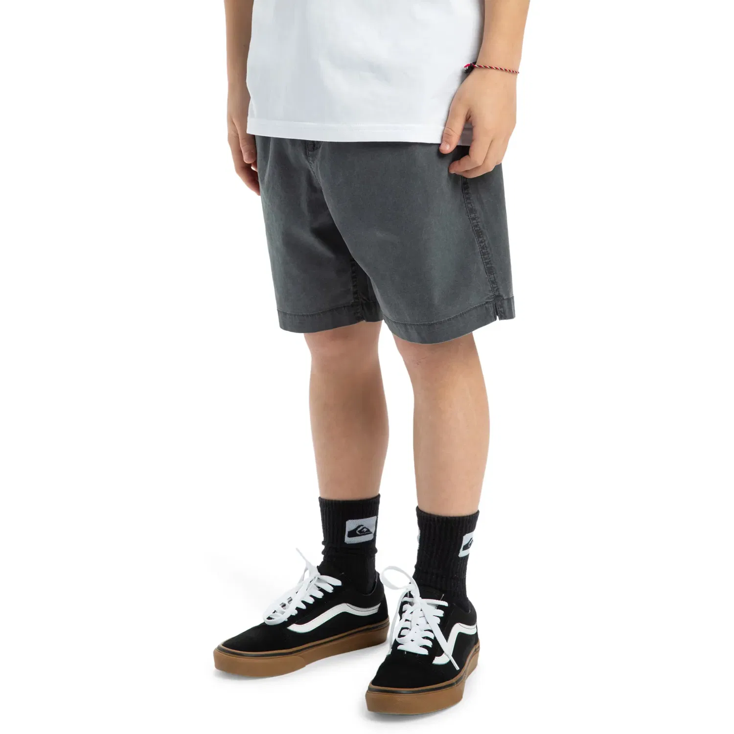 Детские шорты для мальчиков с эластичным поясом Taxer Youth 15" Quiksilver, Negro — фото 3