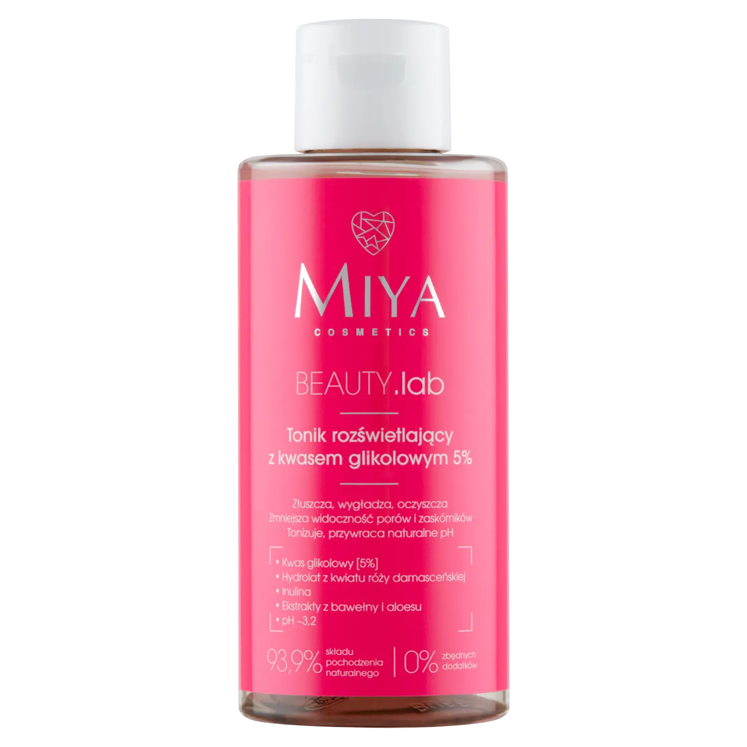 

Miya Cosmetics BEAUTY.lab осветляющий тоник для лица с гликолевой кислотой 5%, 150 мл