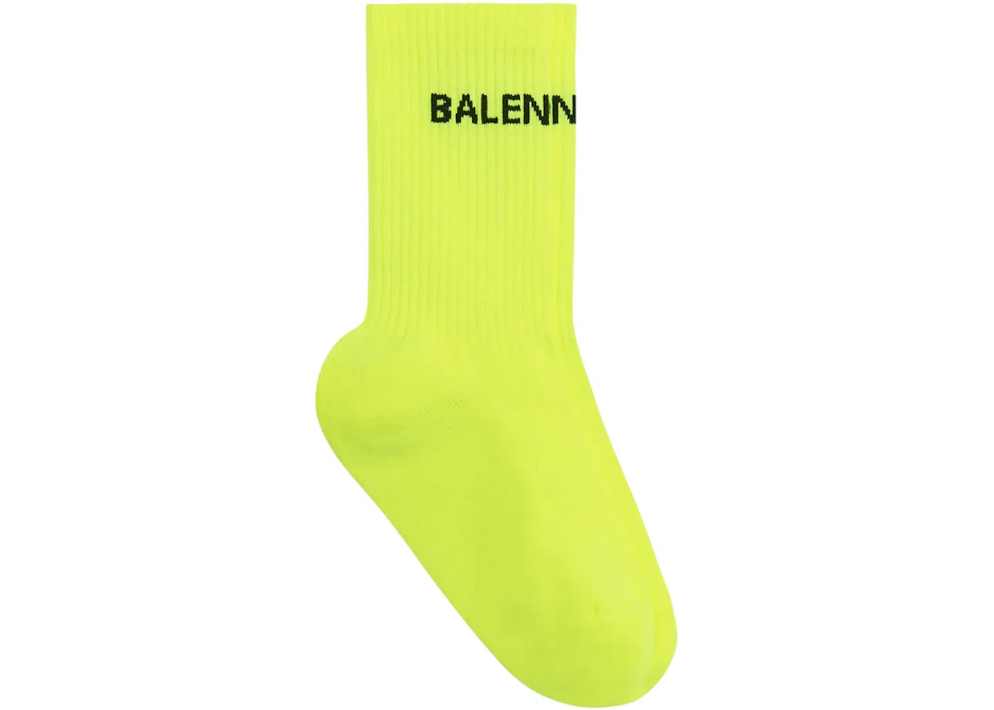 Унисекс носки Logo Socks Balenciaga, Neon Yellow/Black