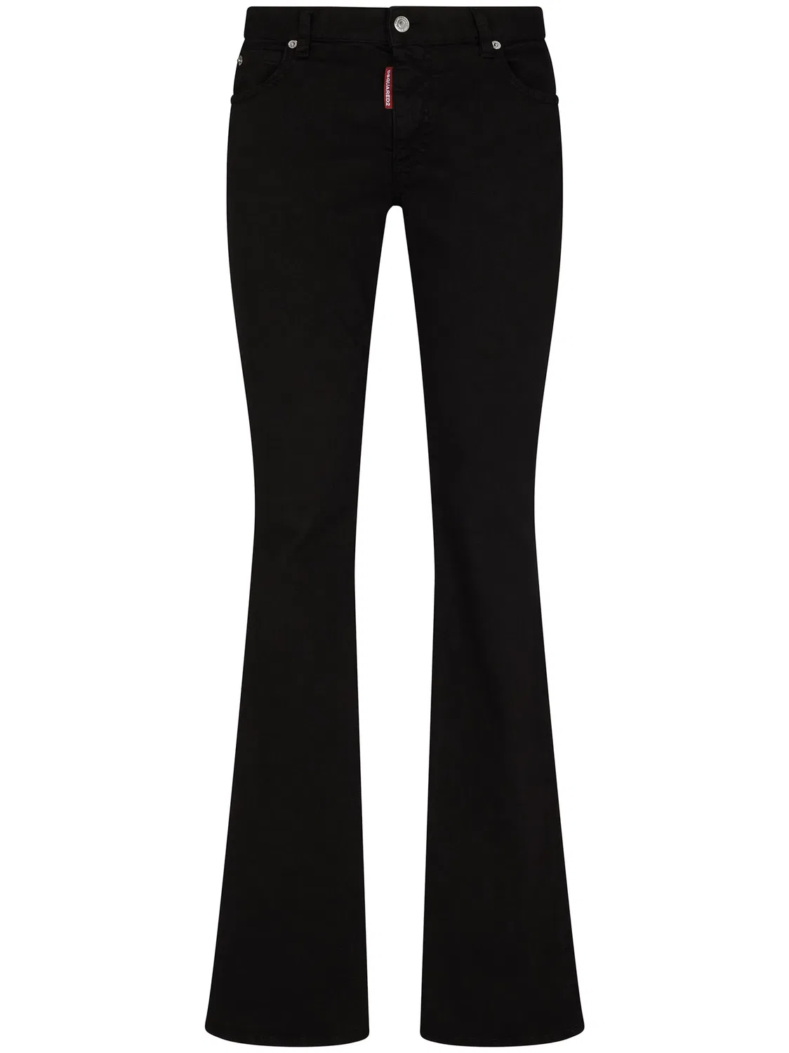 Джинсы Twiggy с расклешенными книзу DSQUARED2, черный