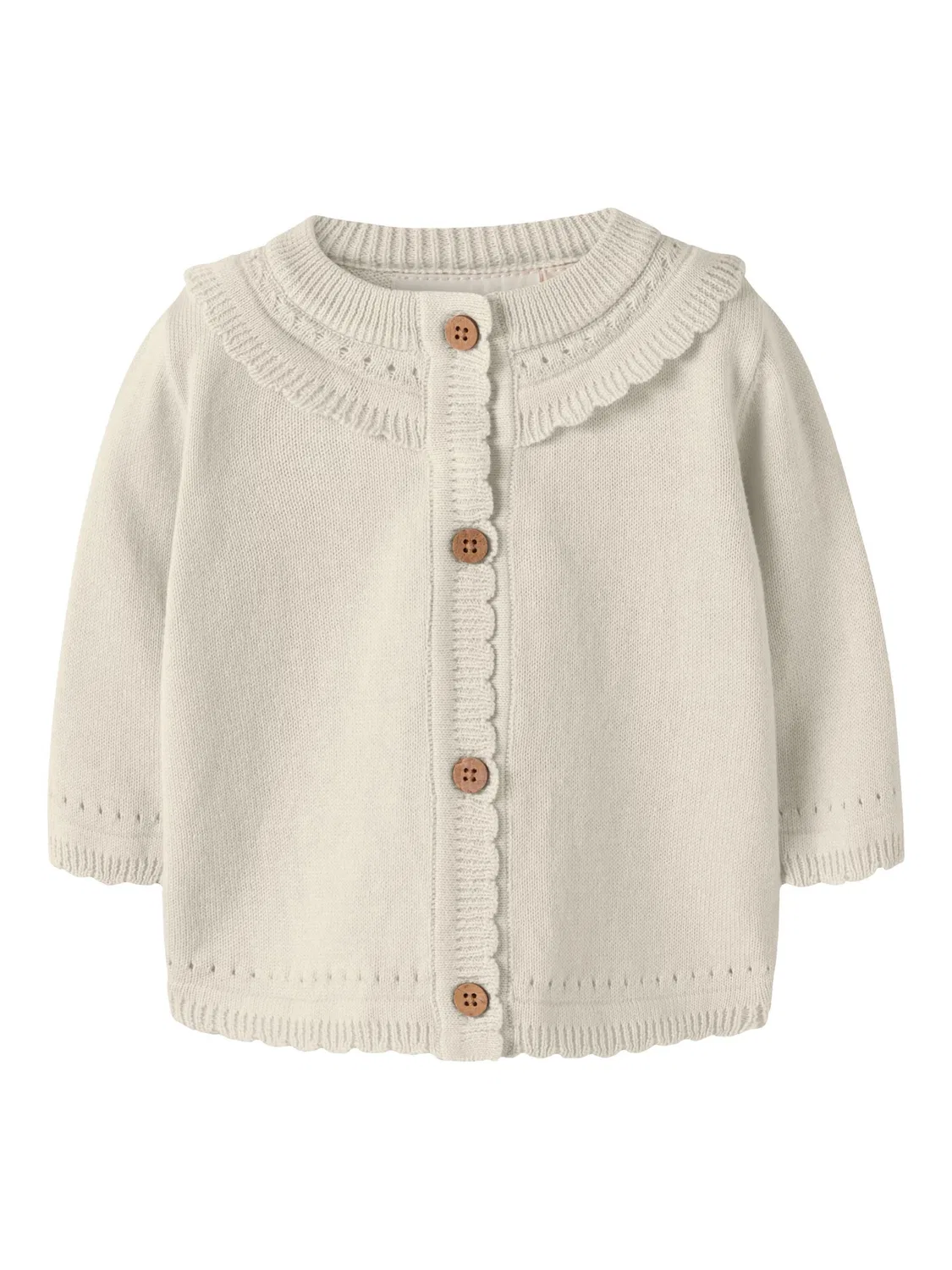 Вязаный кардиган Lil Atelier, белый