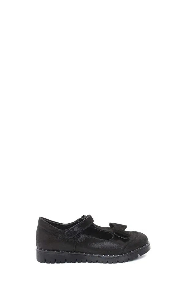 Детские туфли для девочек кожаные Fast Step, Black Satin