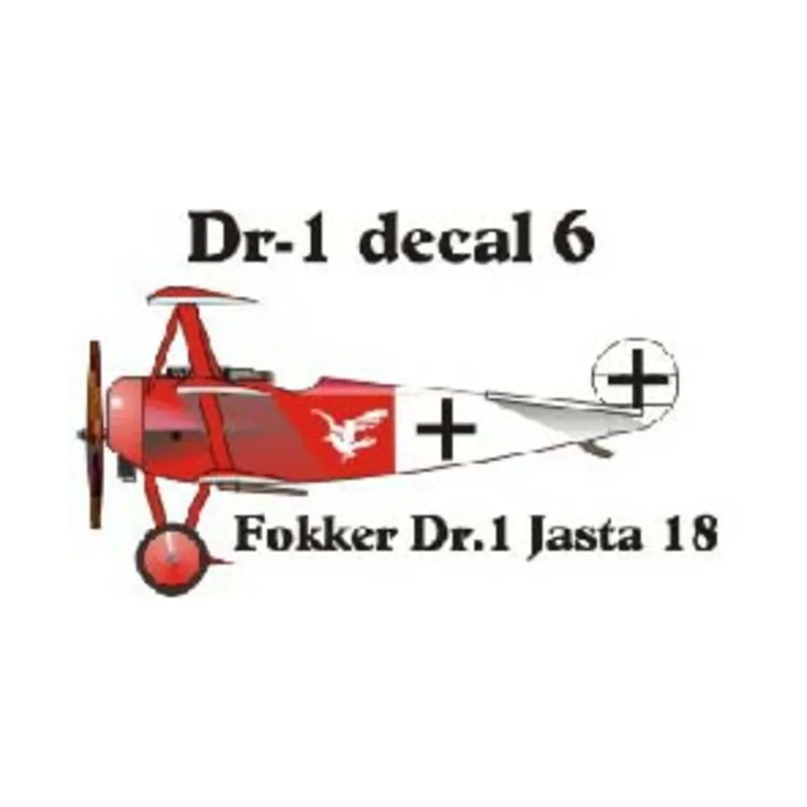 

Набор наклеек Fokker DR-1 6 (1:144), Decals - Central Powers (Reviresco)