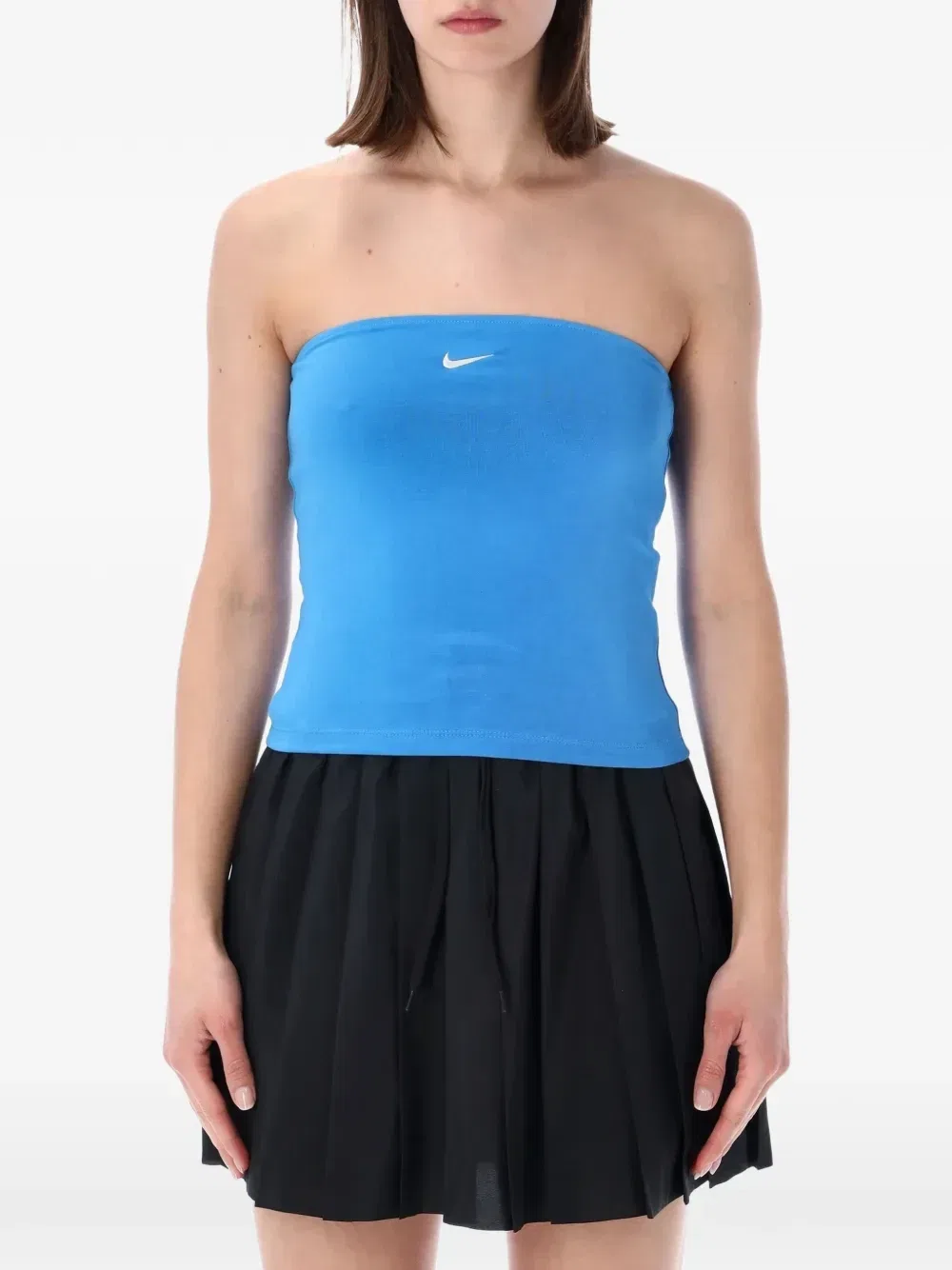 Топ с вышитым логотипом Nike, синий