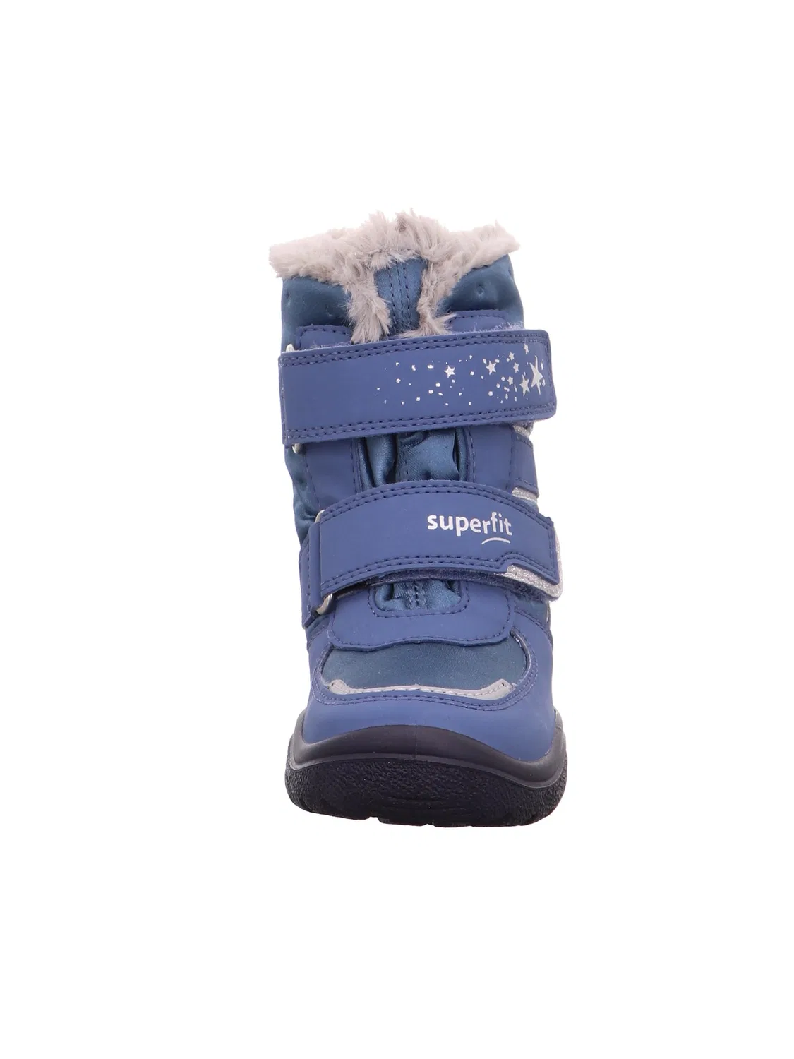 Детские снежные ботинки для девочек с принтом Crystal Warm Padding in Gore-tex Superfit, Blue 8000 — фото 2