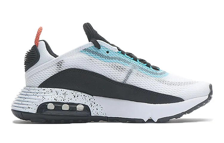 Детские кроссовки с амортизацией Air Max 2090 White Turf Orange Speckled Nike, Белый Оранжевый — фото 3