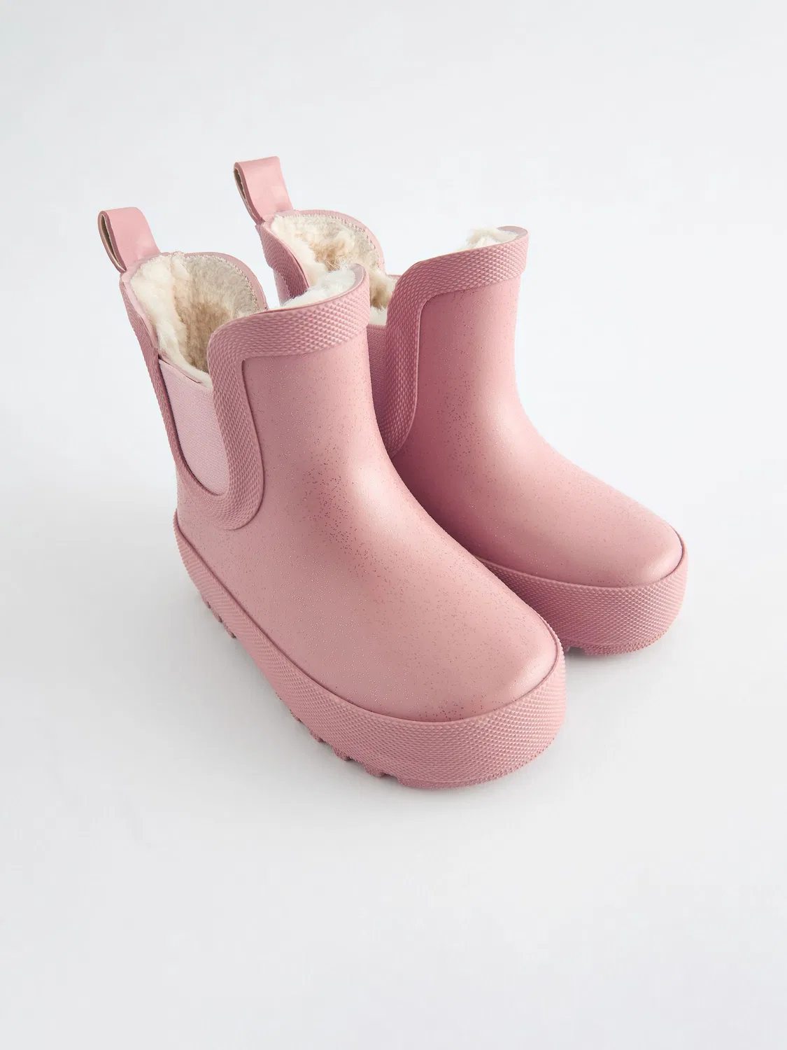 Резиновые сапоги Chelsea Pink Glitter Next, розовый с блестками